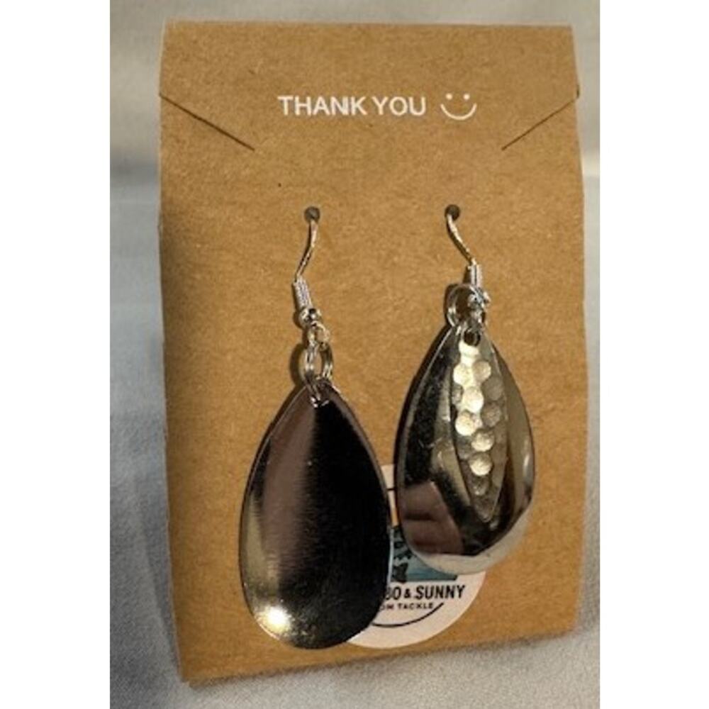Custom Blade Earrings –‎ Sterling Silver Hooks – Handmade